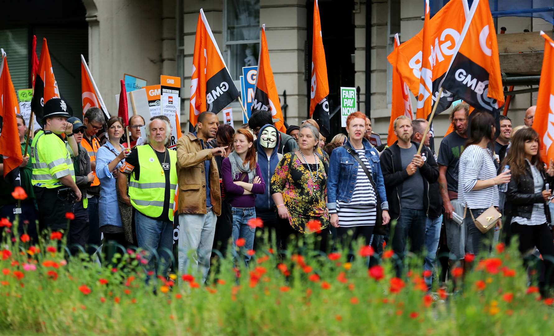 Public sector workers on strike (Gareth Fuller/PA)