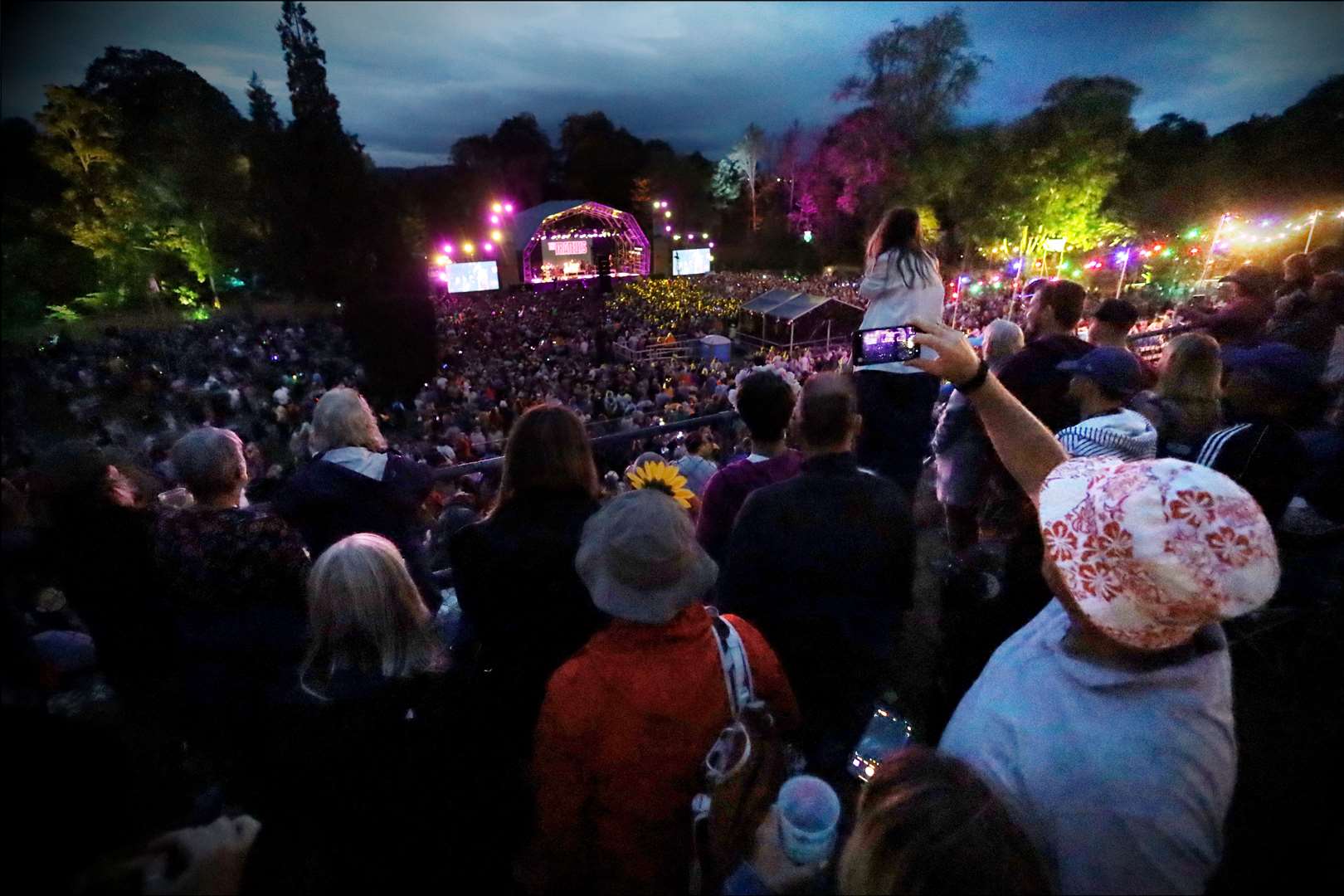 The audience at Fratellis at the Garden Stage. Picture: James Mackenzie