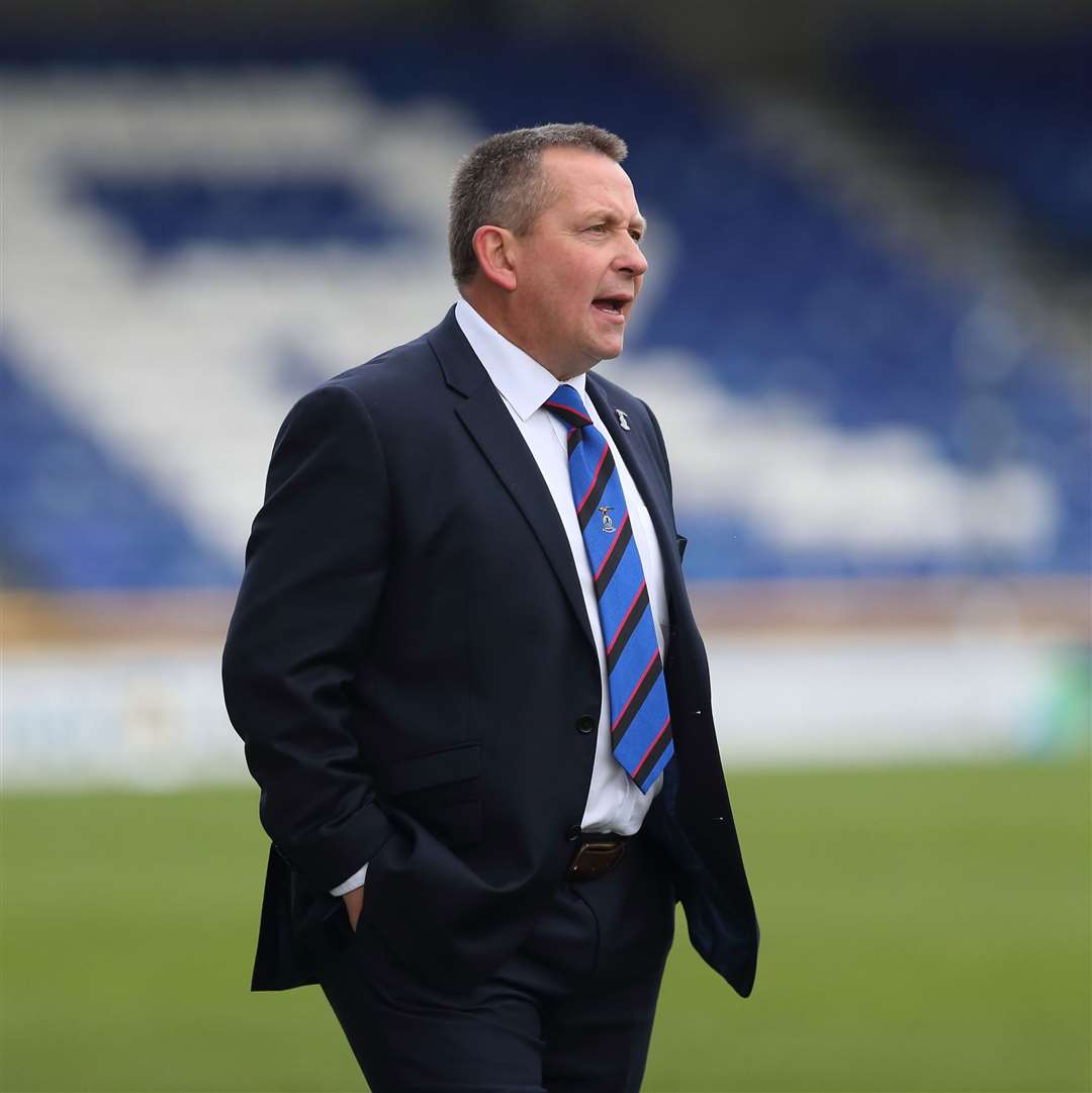 Caley Thistle manager Billy Dodds.