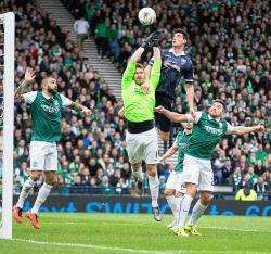 Ross County's Brian Graham goal which was chalked off.