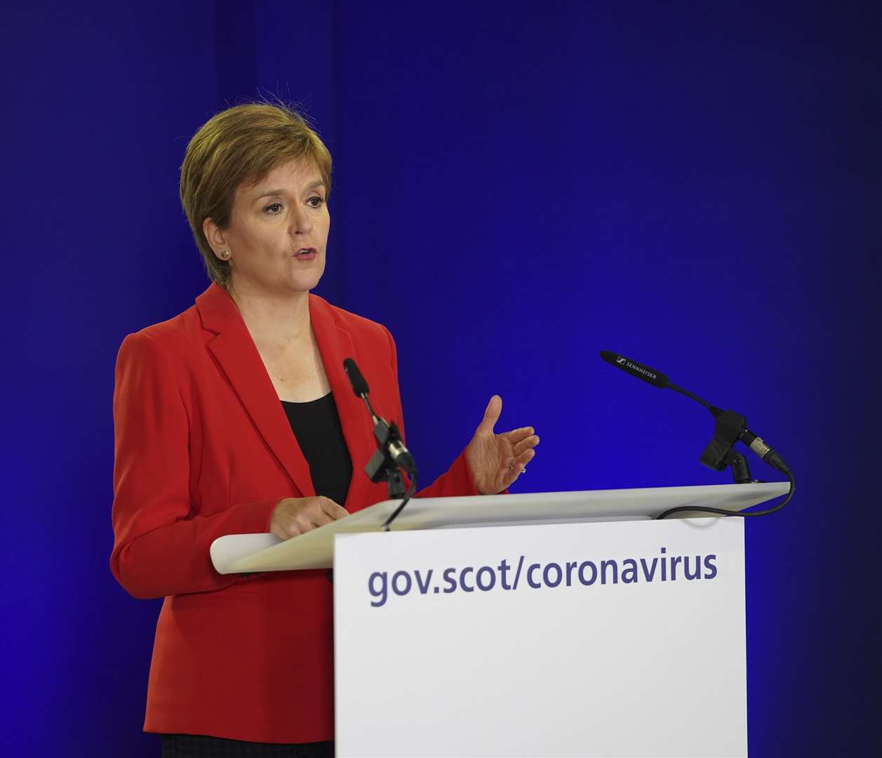 First Minister Nicola Sturgeon has announced details of how funding will be allocated to help businesses.