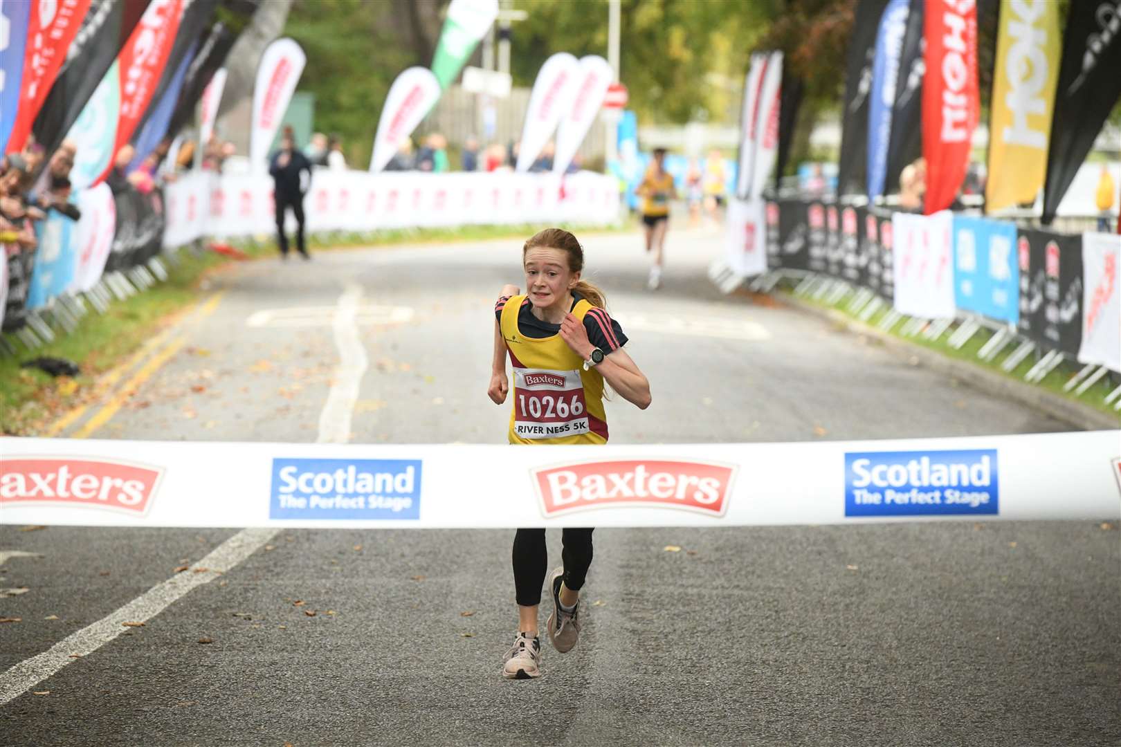 Lois Macrae came 1st in the 5k. Picture: James Mackenzie.