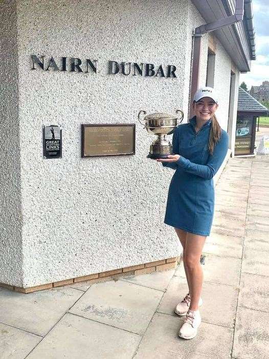 Ashley Croft won the Nairn Dunbar Ladies Open.