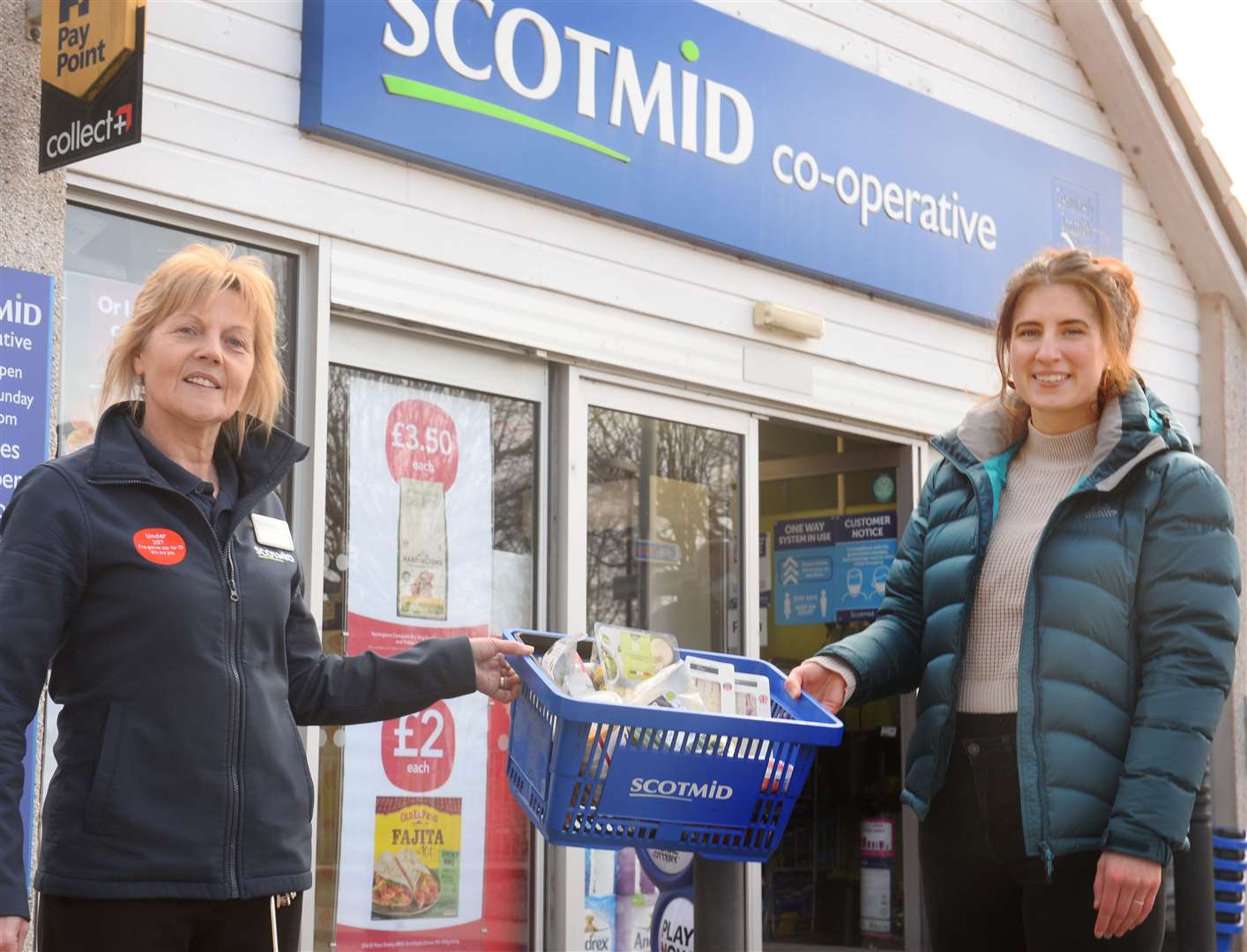 Rebecca Wilson of GoodNess and Annette MacFarlane, Scotmid Balloch store supervisor.