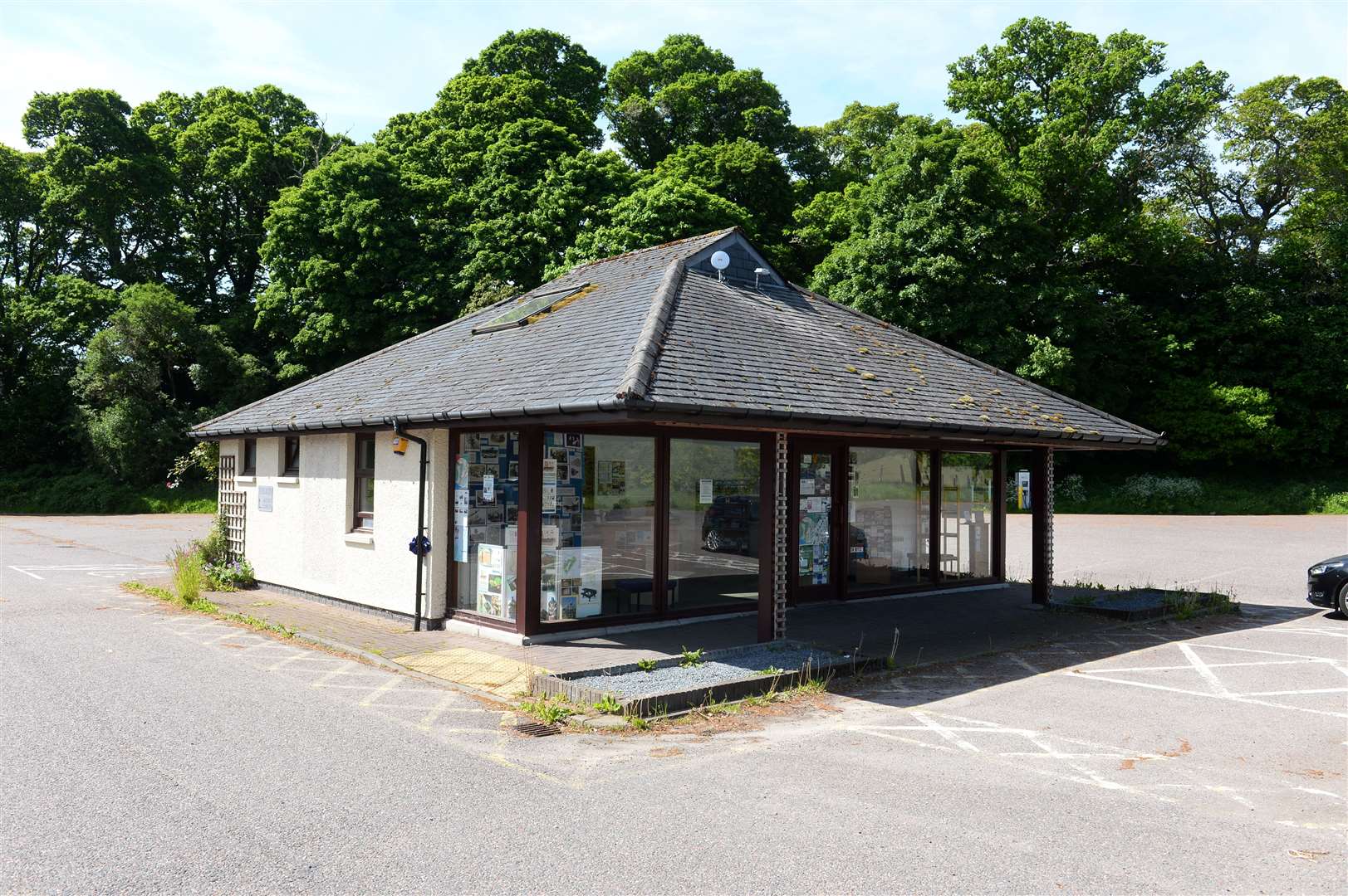 The former tourist information in Drumndrochit which is set to become the Loch Ness Hub.