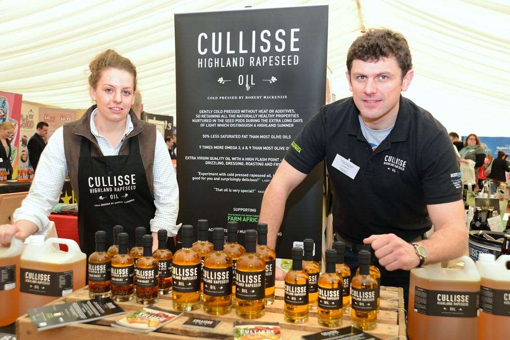 Cullisse Highland Rapeseed Oil at a previous trade show.