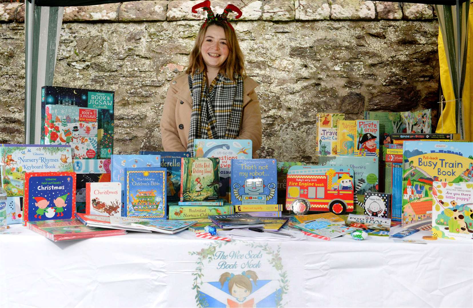 Beaufort Hotel Christmas Charity Bash for Mikeysline and MFR Cash for Kids..Claire Macleod from The Wee Scots Book Nook in Kirkhill..Picture: James Mackenzie..