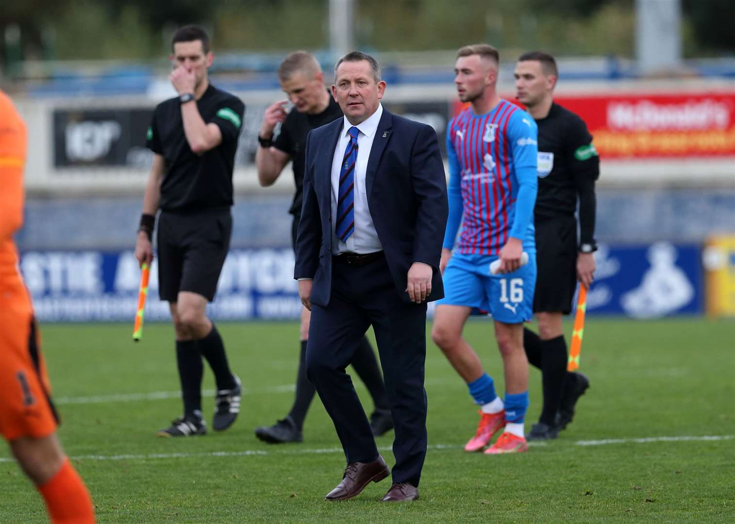 Caley Thistle manager Billy Dodds at full time. Picture: Ken Macpherson