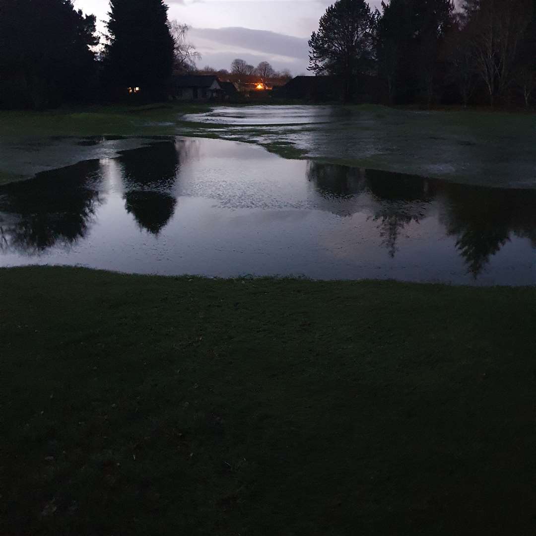 Inverness Golf Club is closed due to being waterlogged.