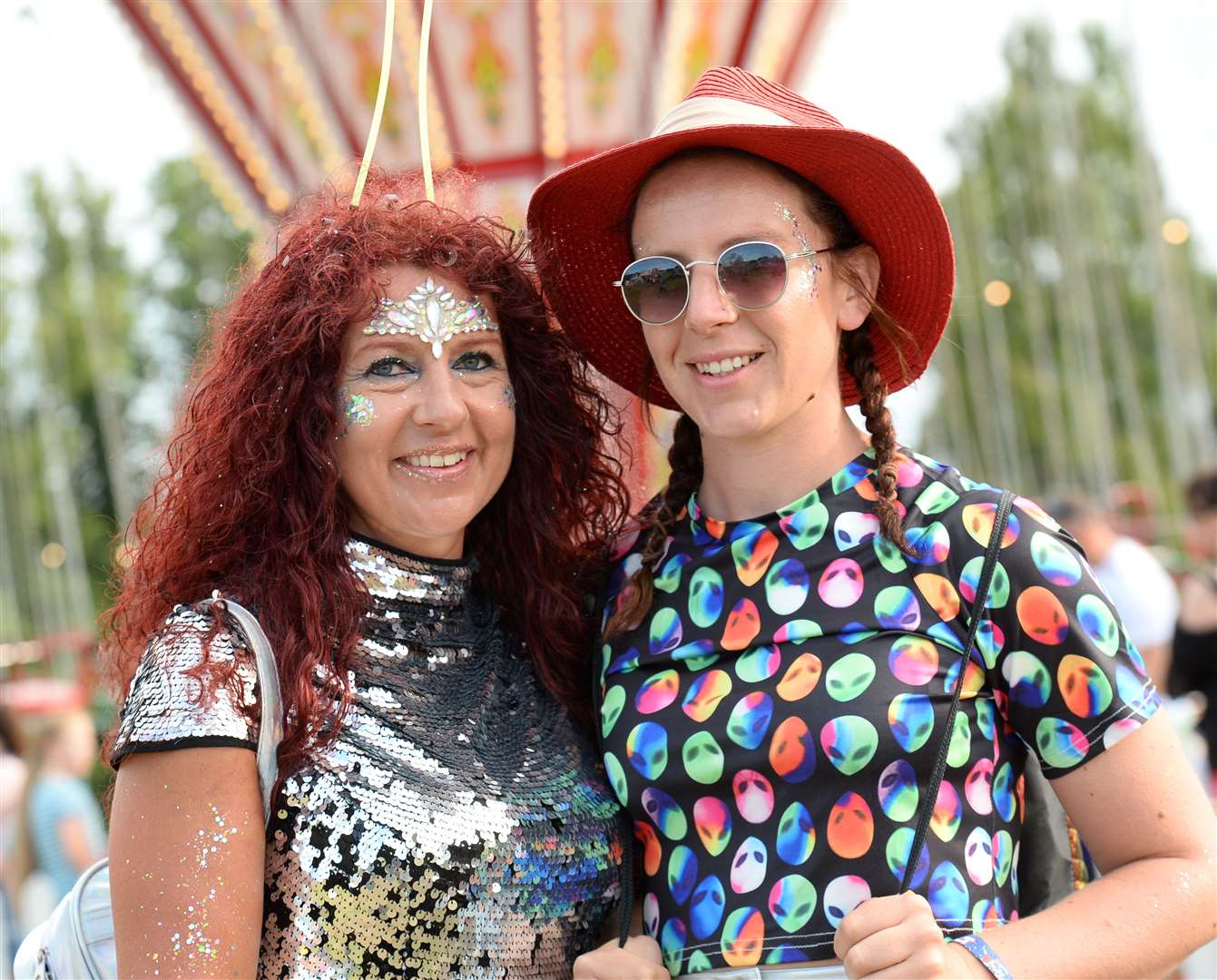 Belladrum 2019..Abigail and Jenna Finney...Picture: Gary Anthony. Image No.044555.