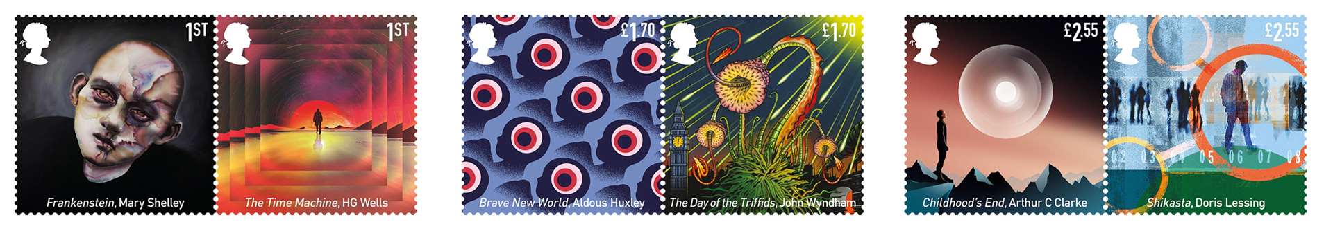 Classic sci-fi stamps (Royal Mail/PA)