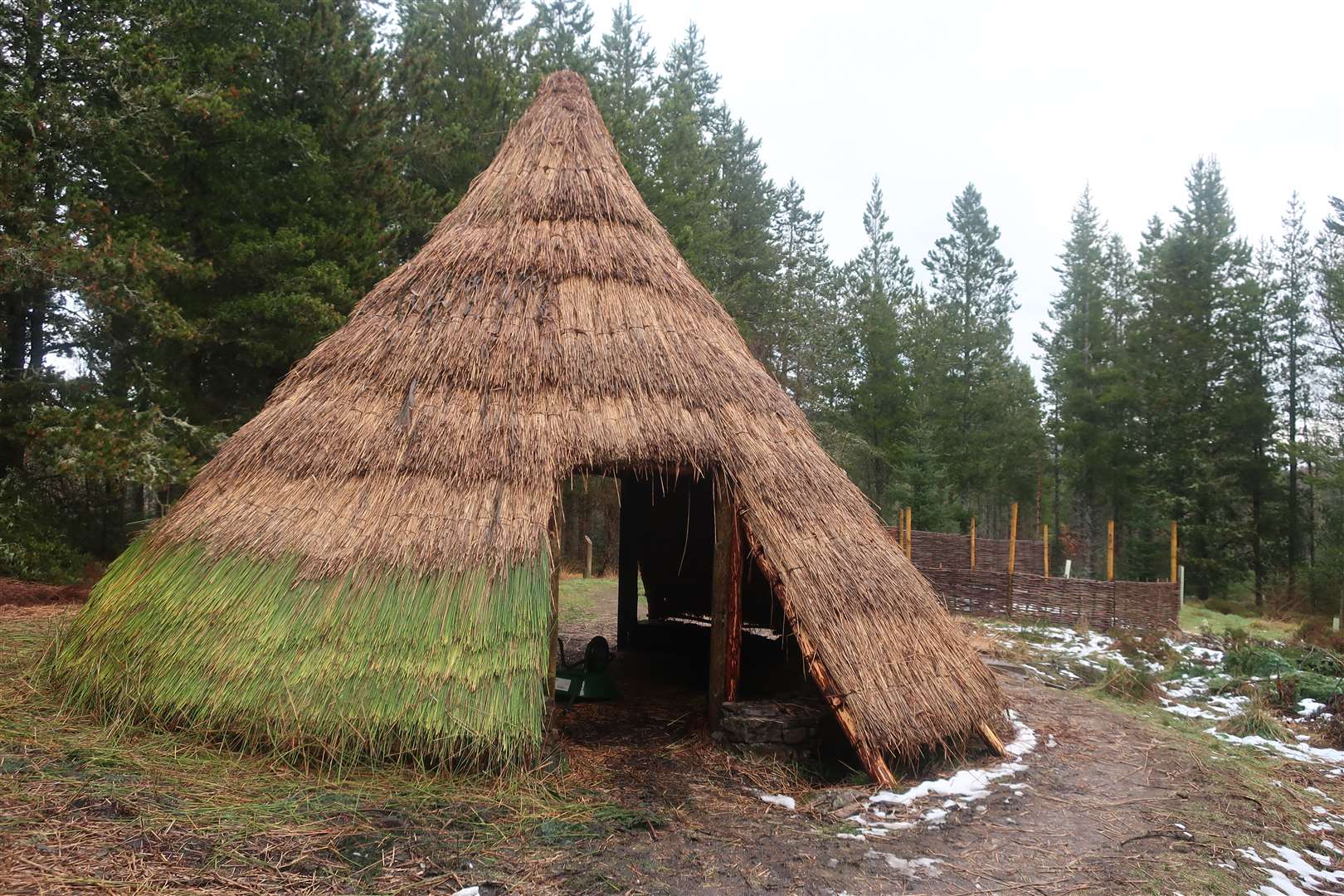 The roundhouse at Abriachan has been rebuilt since it was destroyed by fire.