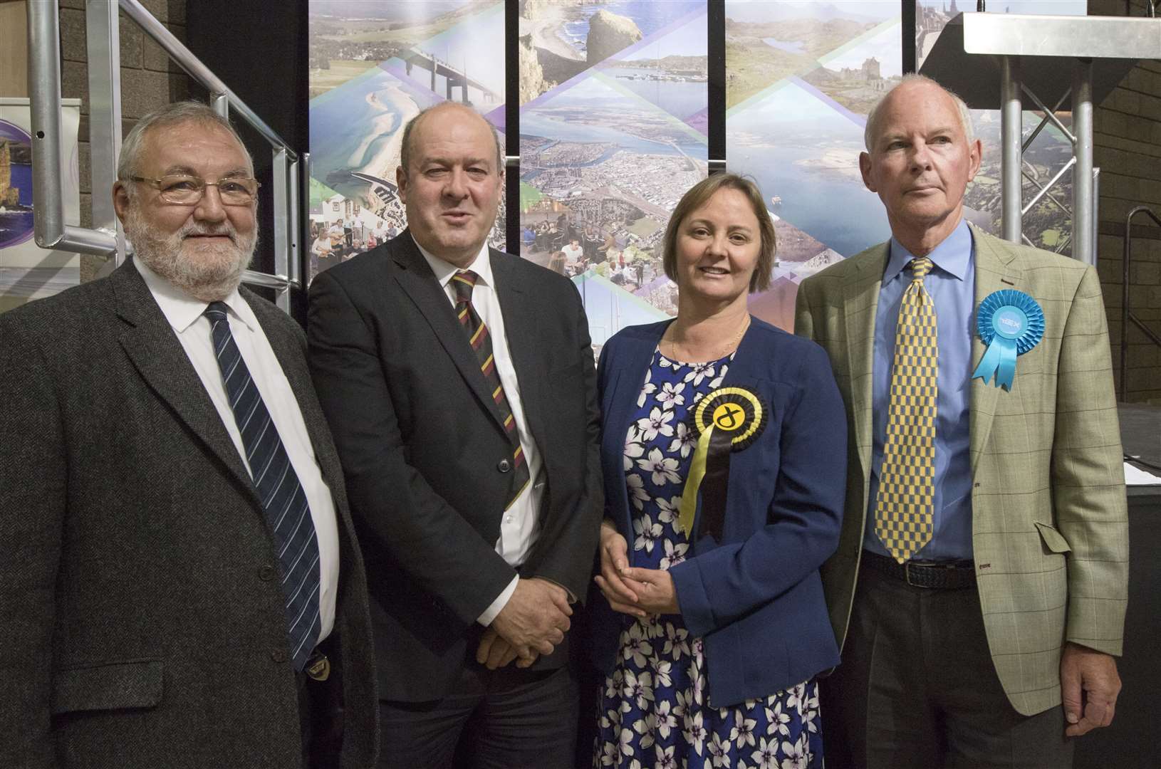 Nairn and Cawdor councillors Tom Heggie, Laurie Fraser, Liz MacDonald and Peter Saggers.