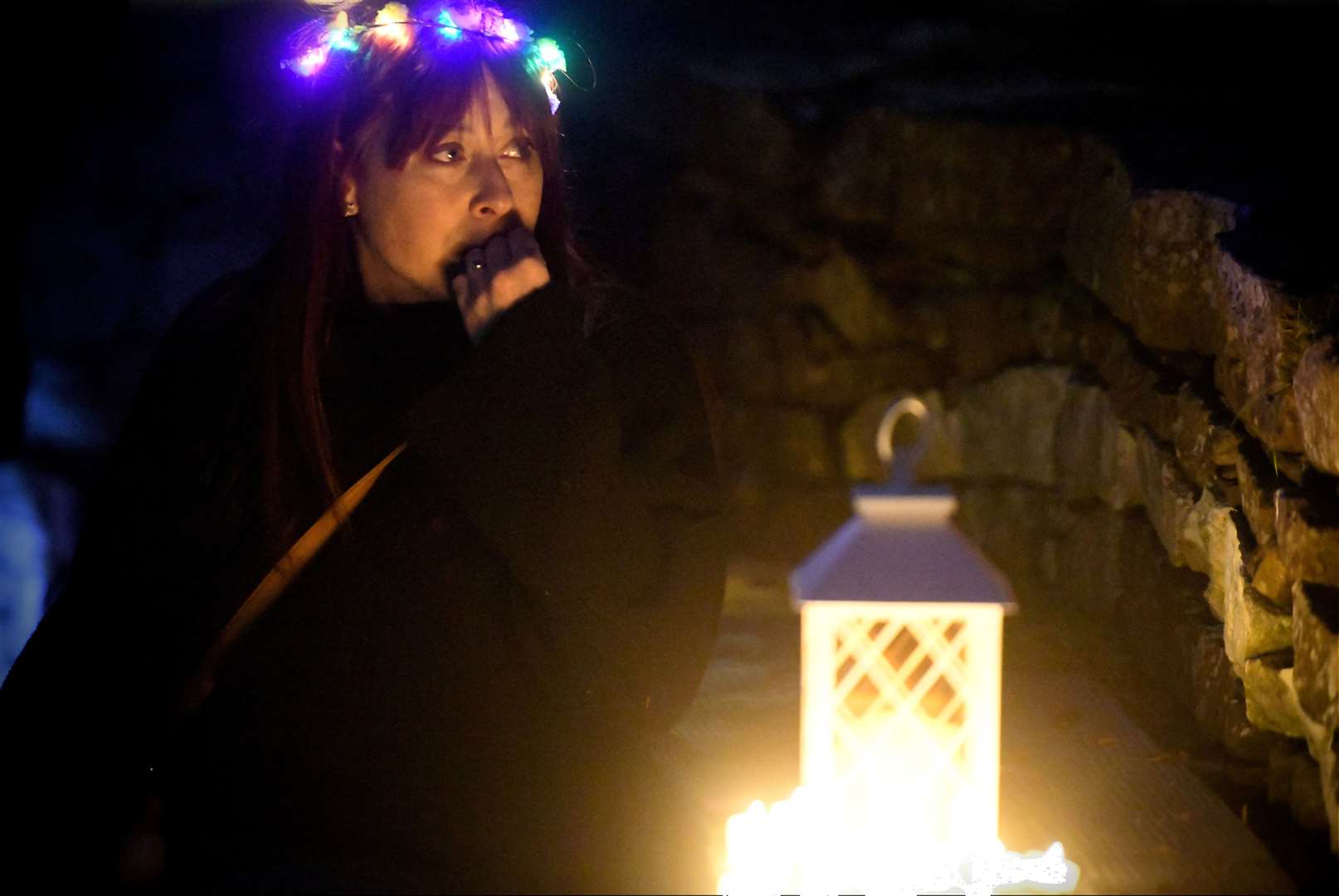 A contemplative moment on a moving gathering in Inverness for those who have lost babies. Picture: James Mackenzie
