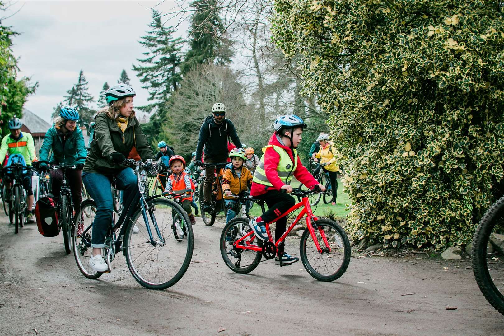Scenes from the Kidical Mass rally in Inverness. Pictures: Katie Noble