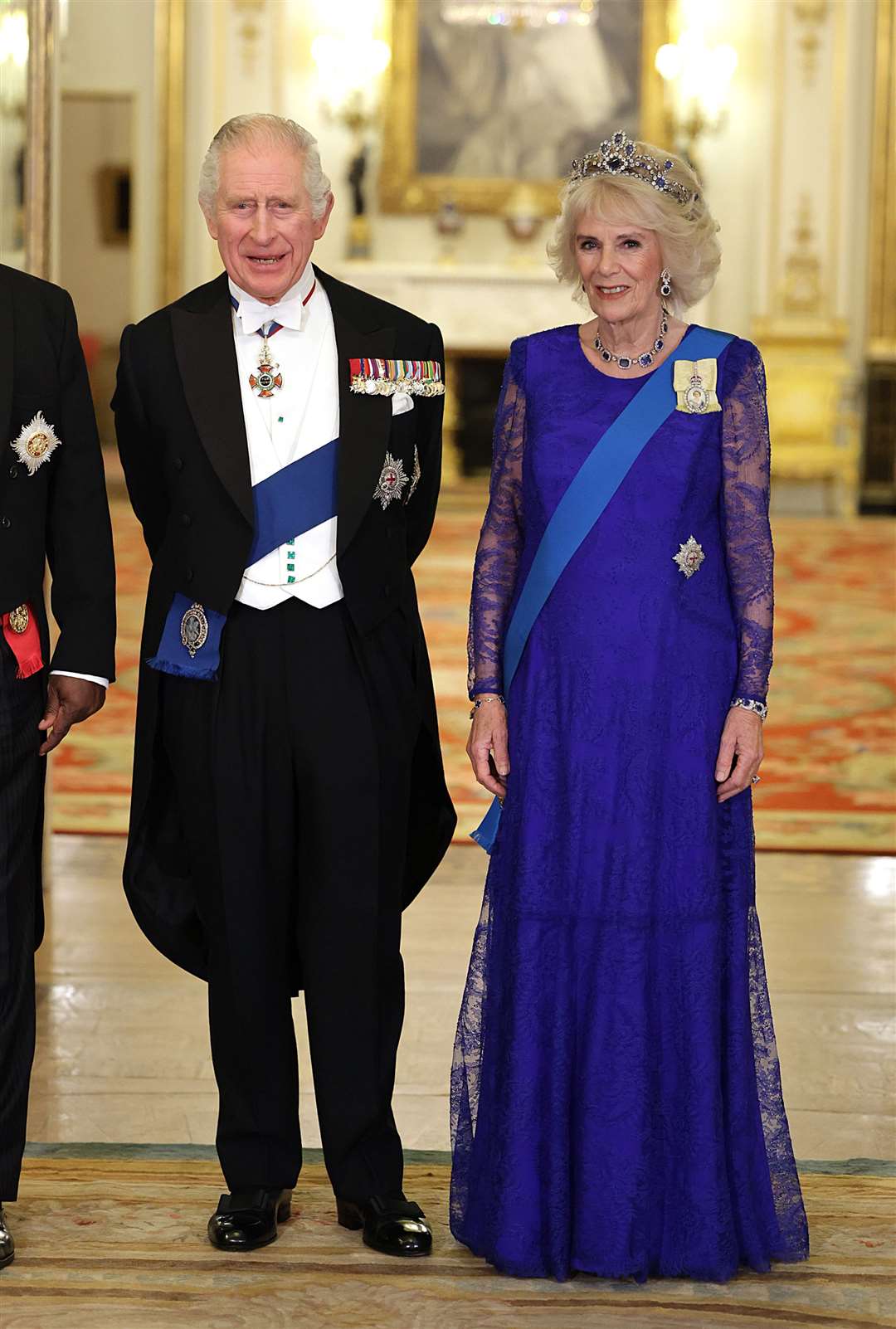 The King and the Queen Consort at State Banquet at Buckingham Palace (Chris Jackson/PA)