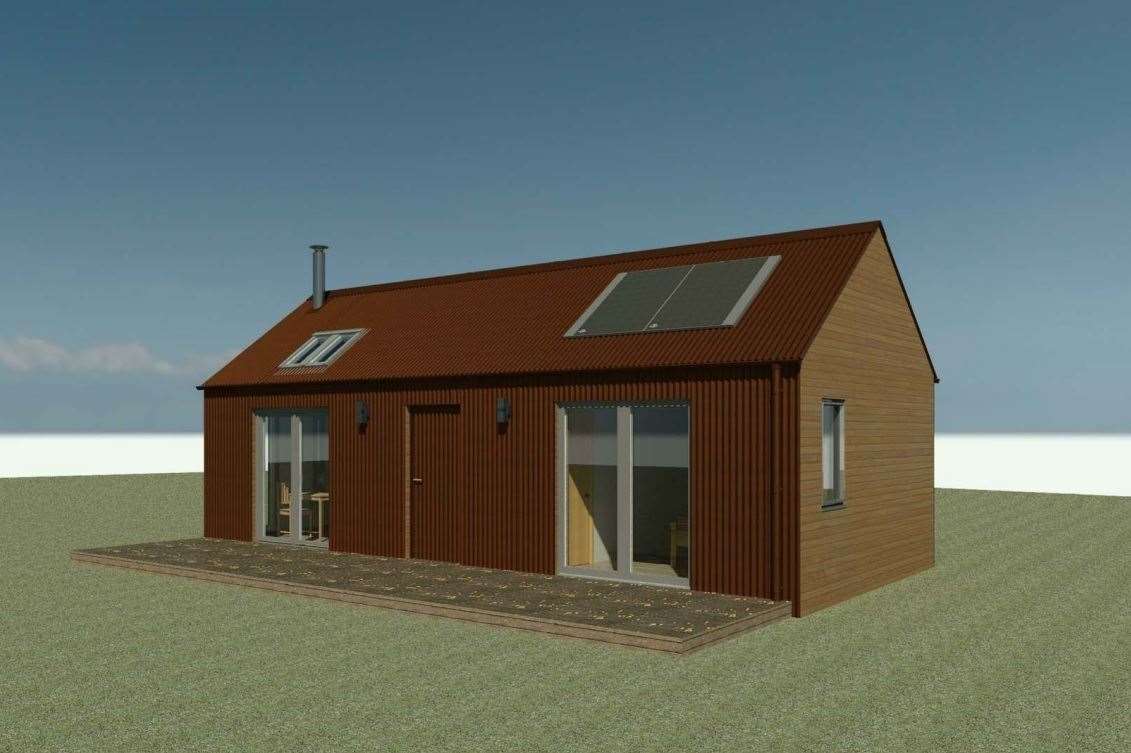 An artist's impression of one of the cabins.