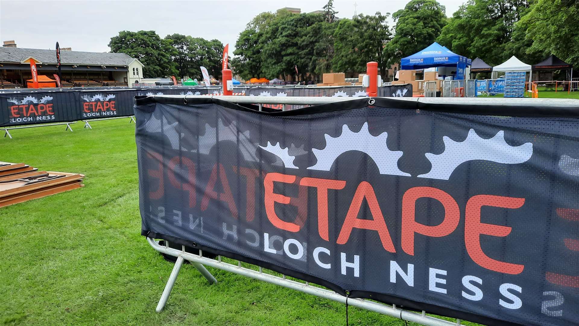 The event hub for the 2021 Etape Loch Ness is at Inverness's Northern Meeting Park.