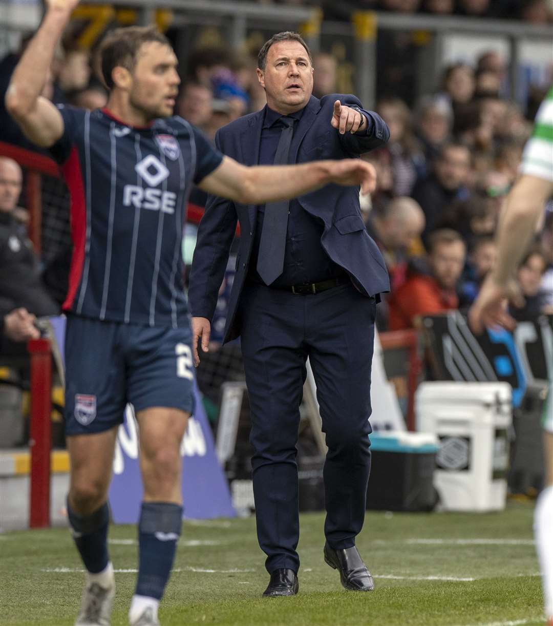 Malky Mackay intends to warn his players about the atmosphere Ross County will walk into at Hearts. Picture: Ken Macpherson