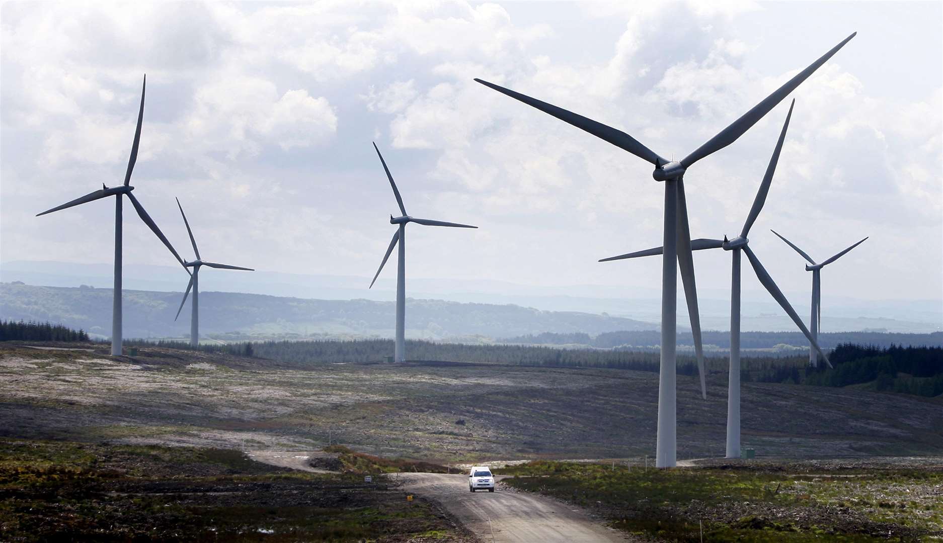 Labour wants to double the amount of onshore wind by the end of the decade, raising money through GB Energy (Danny Lawson/PA)