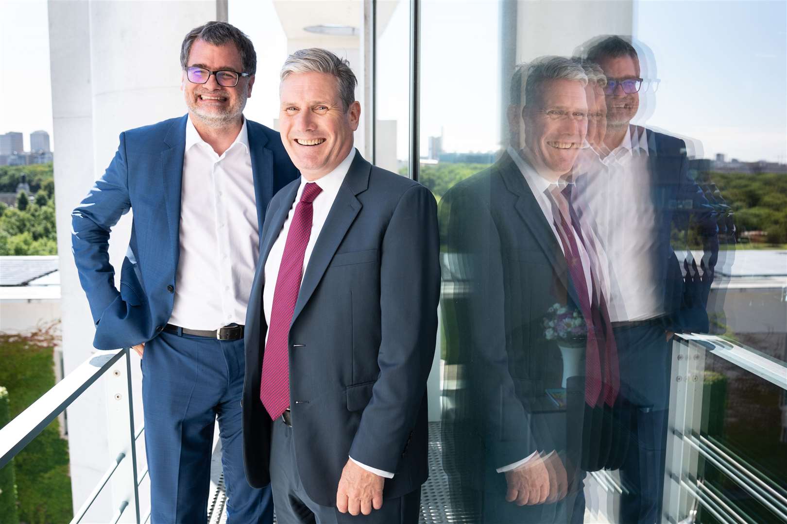 Labour leader Sir Keir Starmer met Wolfgang Schmidt, federal minister for special affairs, at the Chancellery in Berlin (Stefan Rousseau/PA)