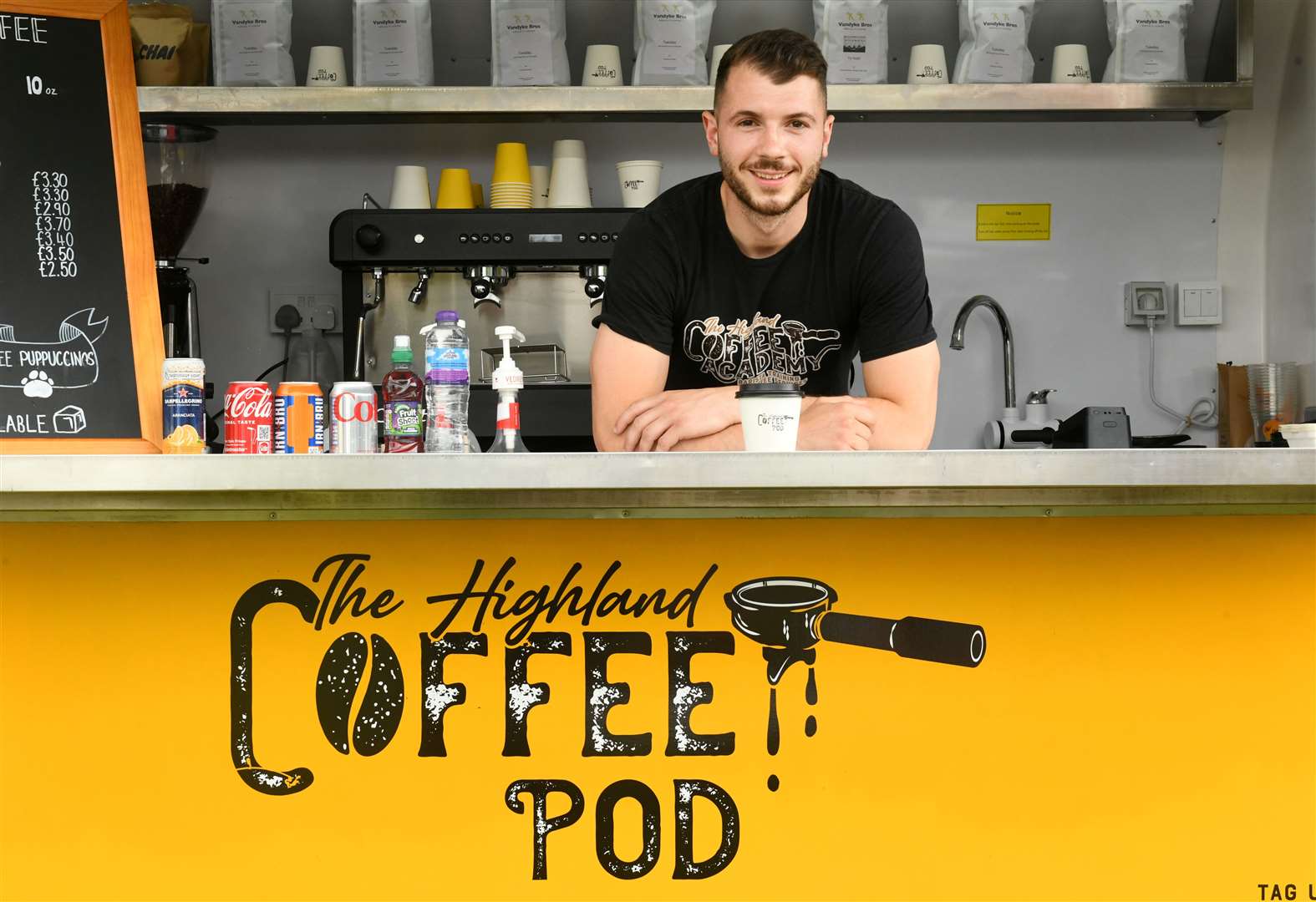 Dimitri Andreas, Coffee Pod and Coffee Academy. Picture: James Mackenzie.