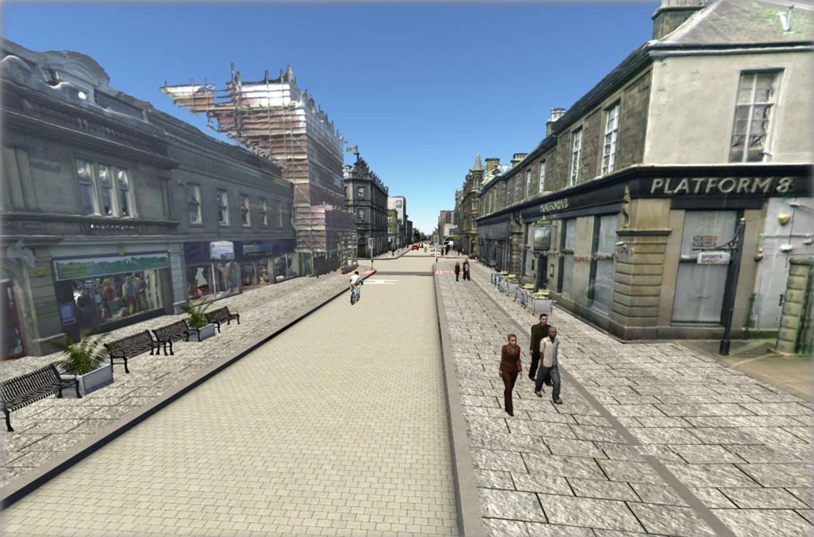 How Academy Street could look near Platform 8.