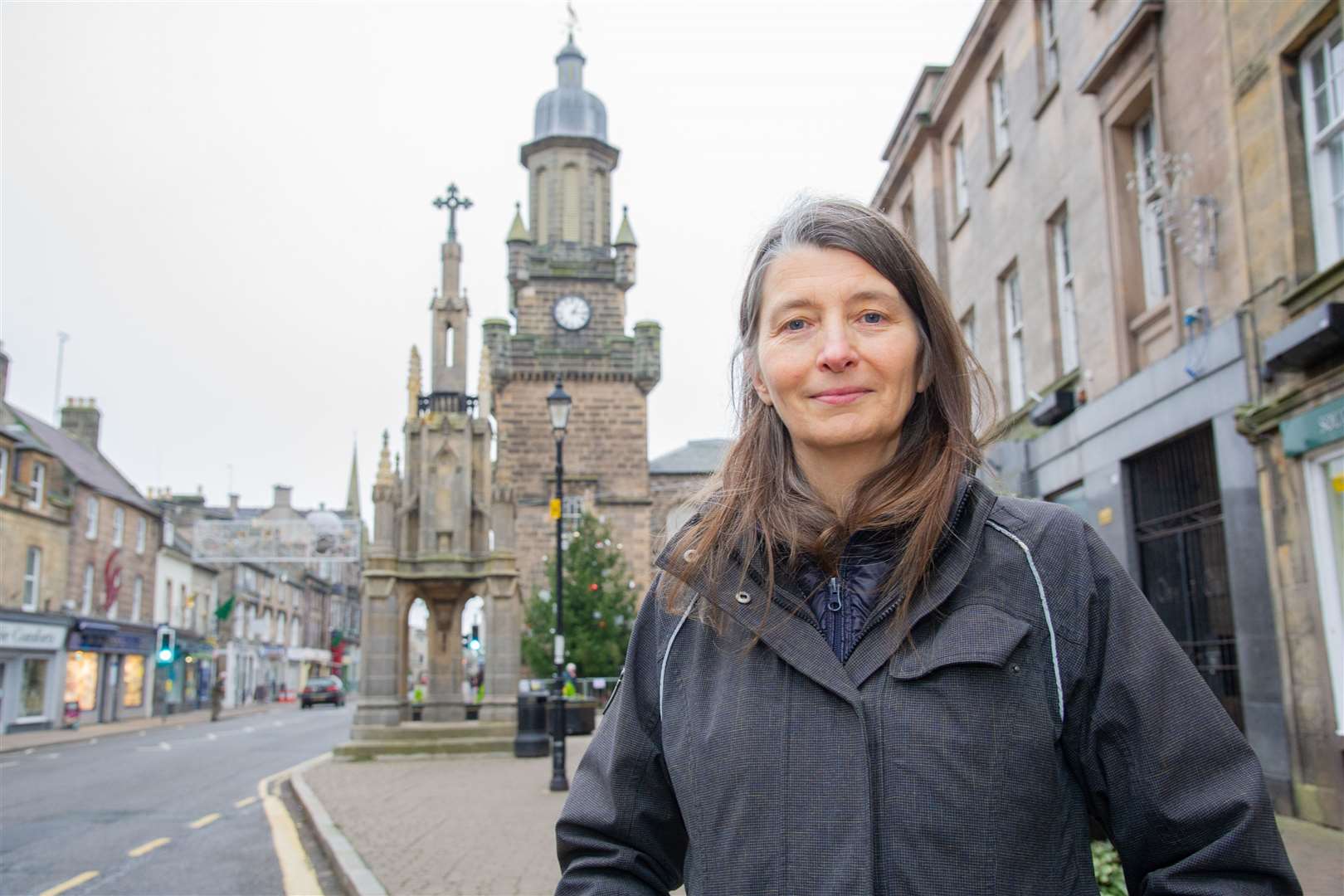 Green MSP Ariane Burgess in Forres. Picture: Daniel Forsyth