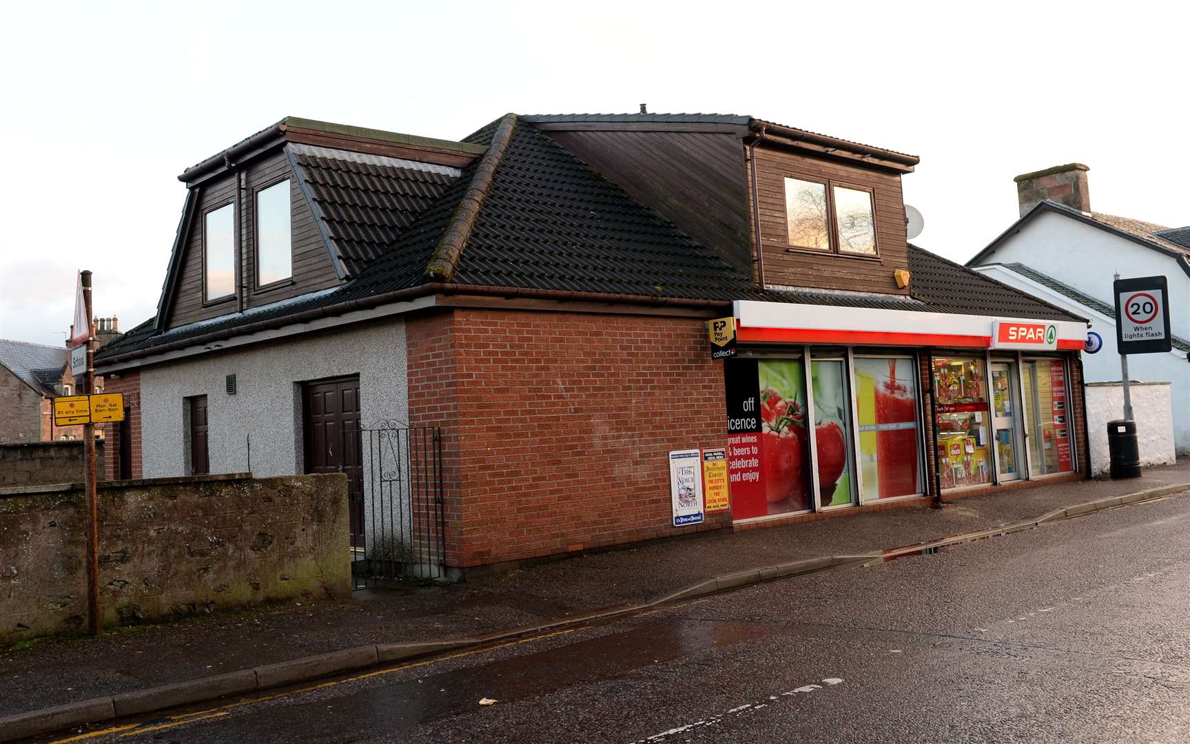 The Post Office branch was located within the Spar shop.