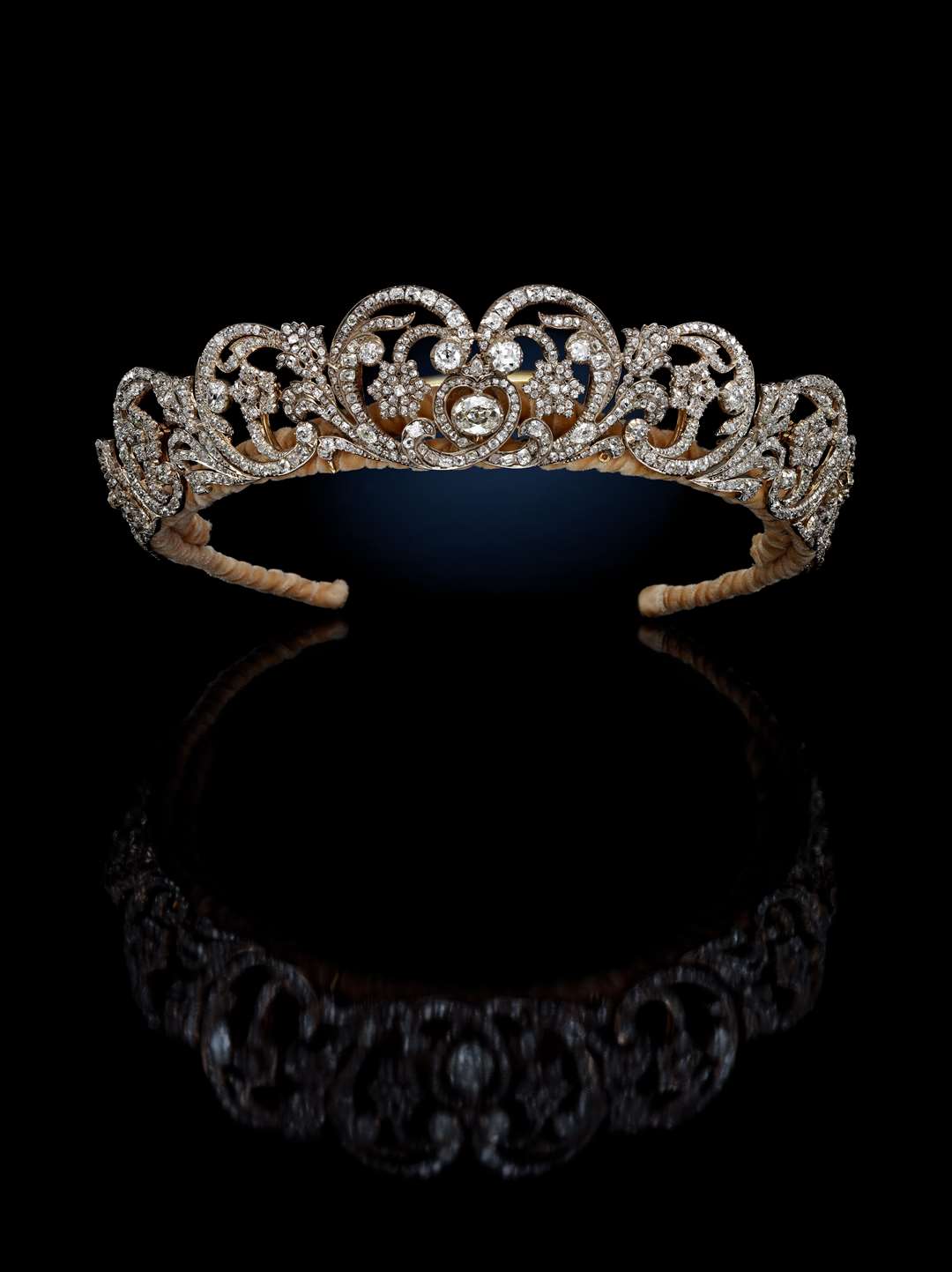 The Spencer Tiara adapted by Garrard and worn by Diana on her wedding day (Jasper Gough/Southby’s/PA)