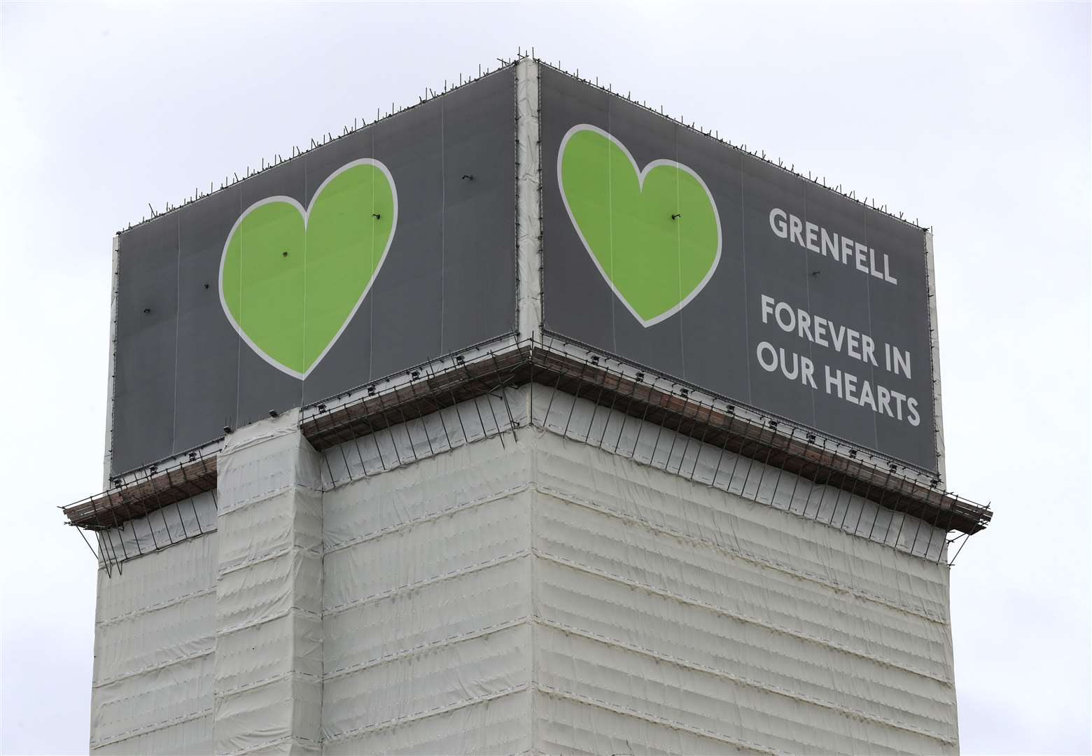 In June 2017 72 people died in a fire at Grenfell Tower in London (PA)