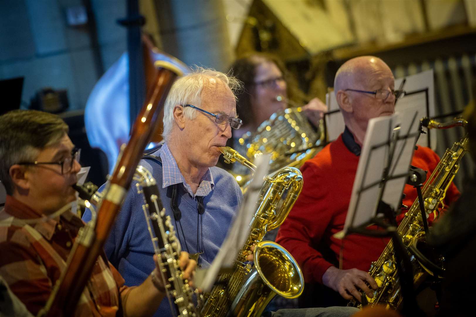 Brass musicians participated in the fundraising day.  Photo: Callum Mackay