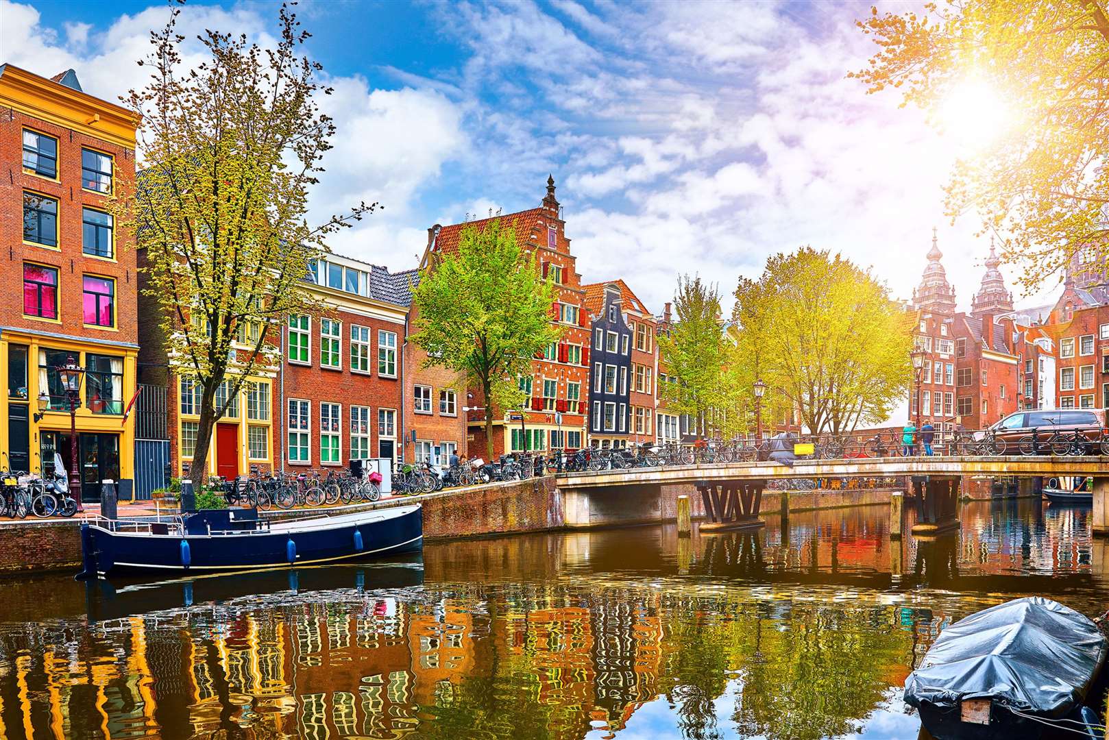 The perfect Instagram moment: Amsterdam's typical canal-side houses with colourful gable-fronted façades. Picture: iStock/PA