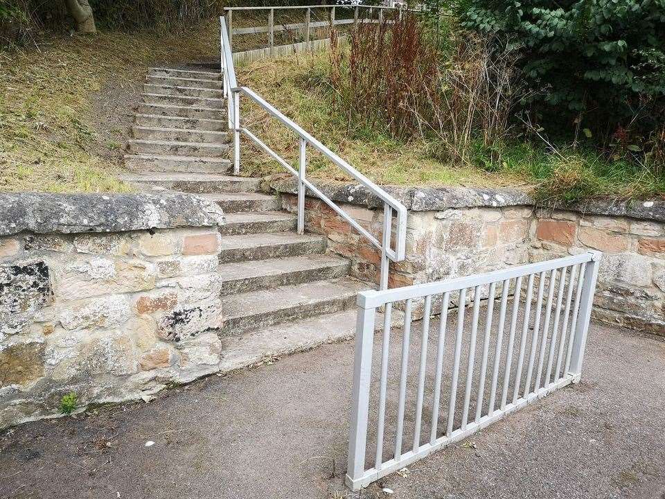 Steps leading from John Street to Mill Road have been restored to use after a major clean up following Highland Council's Rate Your Estate team visit to Queenspark in Nairn.