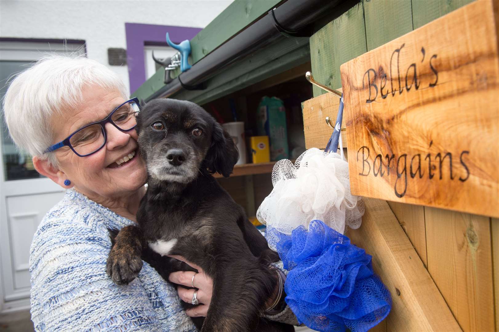 Rhona Dalgarno runs a Facebook page, Bella's Bargains, to benefit Munlochy Animal Aid. Picture: Callum Mackay