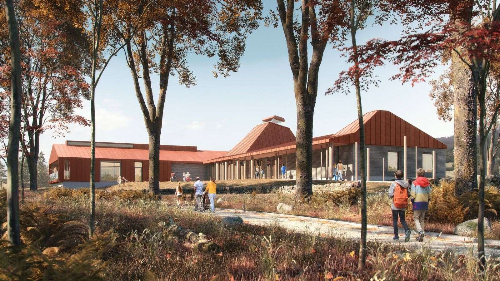 An artist's impression of how the Dundreggan Rewilding Centre might look. Picture: Threesixty-Architecture.