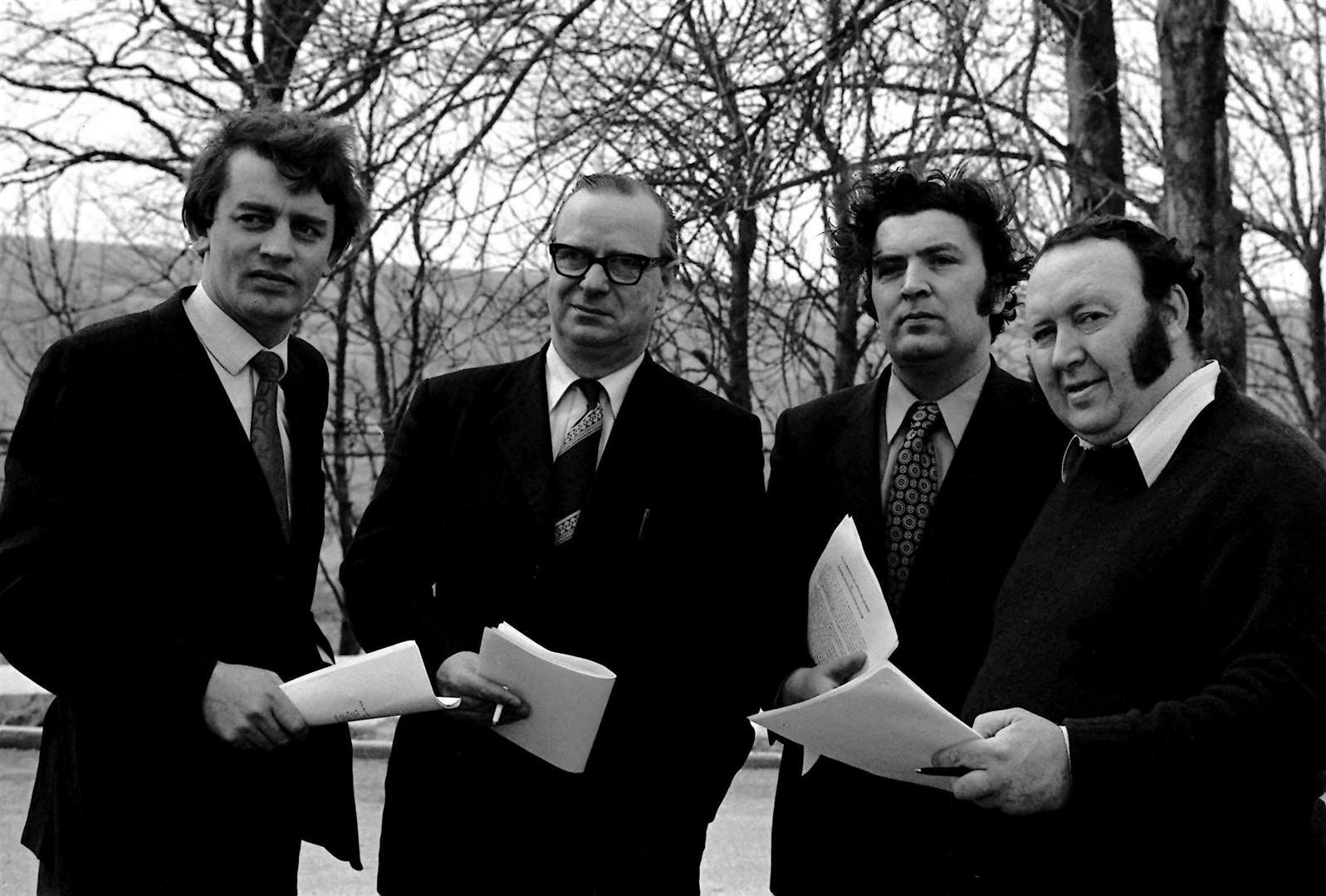 Austin Currie, Gerry Fitt, John Hume and Paddy Devlin (PA)