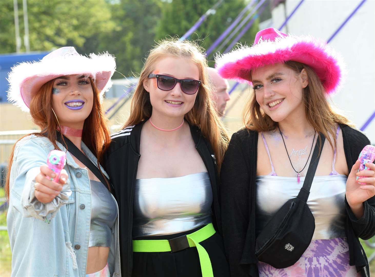 Belladrum 2019..Holly Murdoch,Faye Murray and Rhiannon Clucas...Picture: Gary Anthony. Image No.044555.