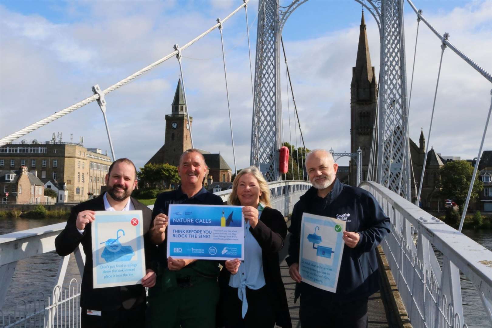 A new campaign in Inverness aims to raise awareness of the problems caused by incorrect disposal of fat, oil and grease.