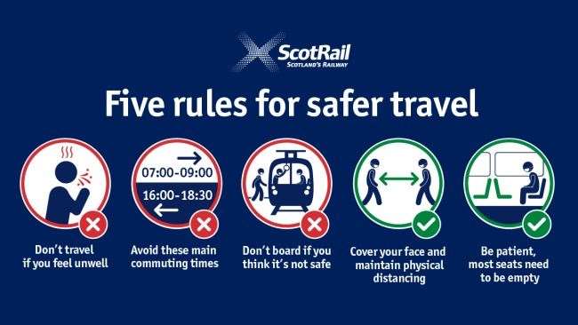 ScotRail has issued five rules for safer travel on the railway network.