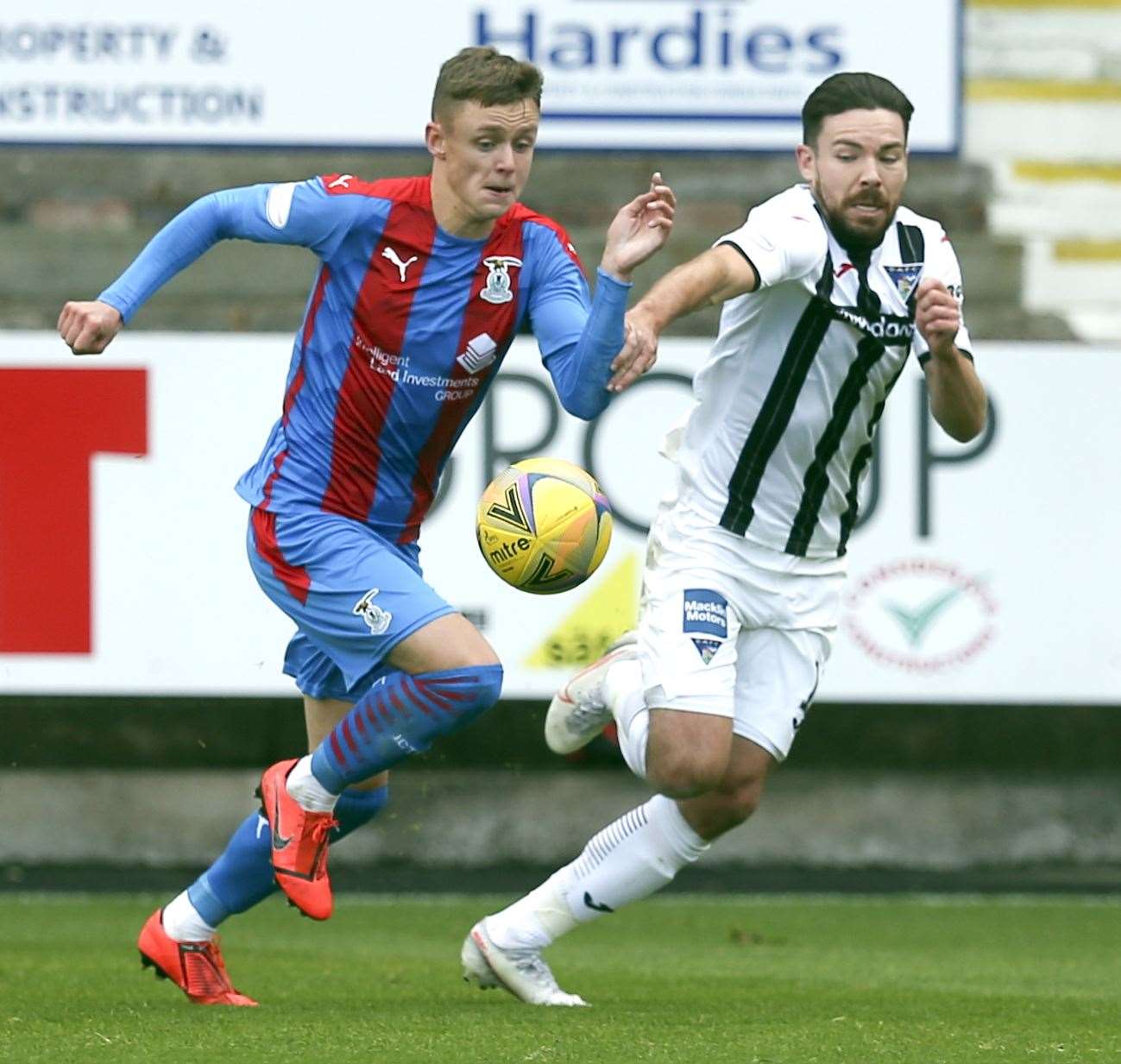 With Inverness still badly hit by injuries, the likes of Roddy MacGregor are expected to keep their place in the starting 11. Picture: Ken Macpherson