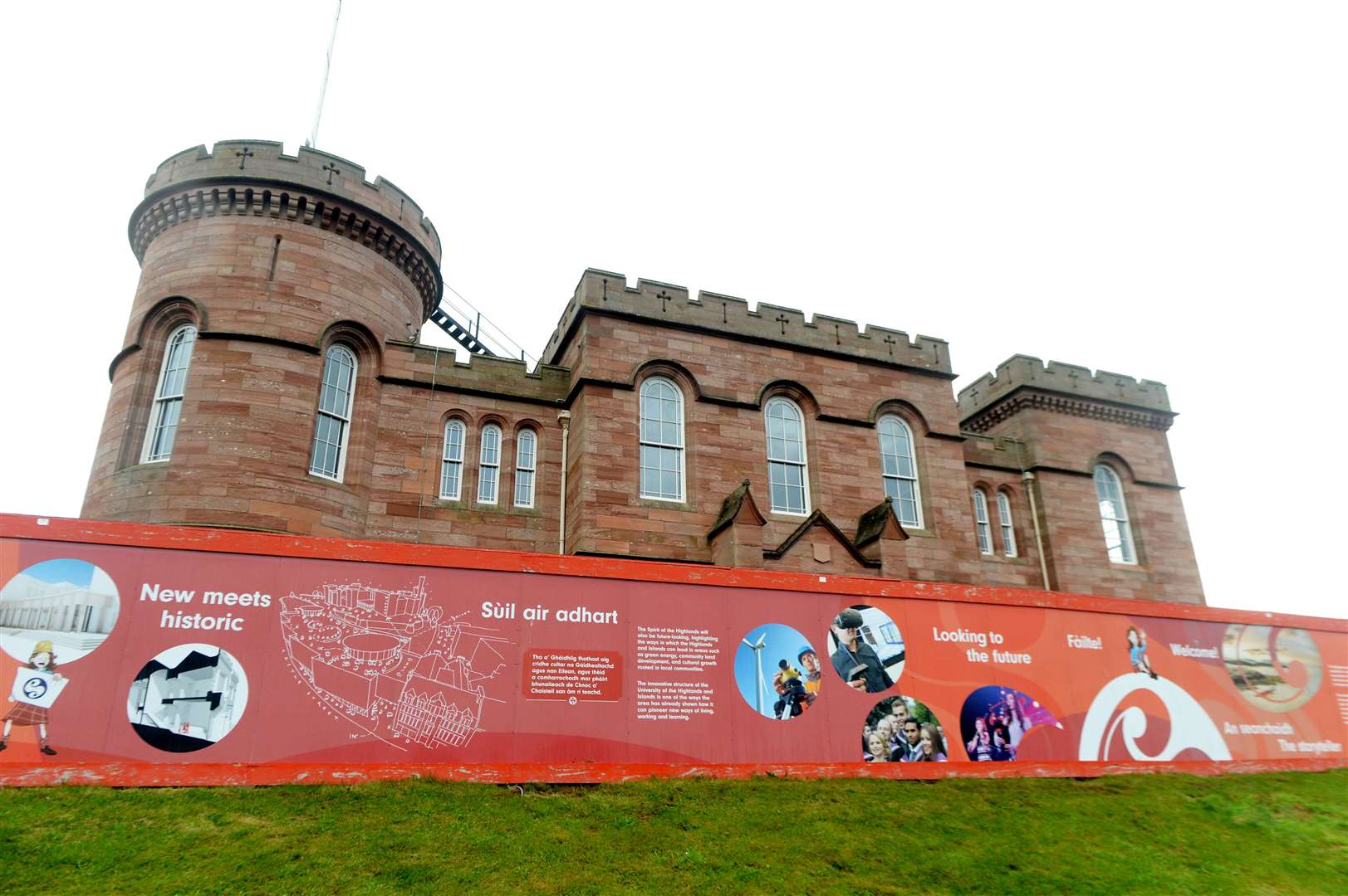 The current ongoing transformation is almost par for the course for Inverness Castle. Picture: James Mackenzie.