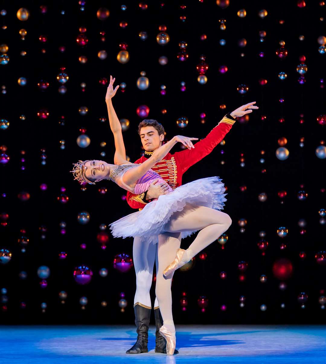 Marge Hendrick and Evan Loudon as Sugar Plum Fairy and Nutcracker prince. Pictures: Andy Ross