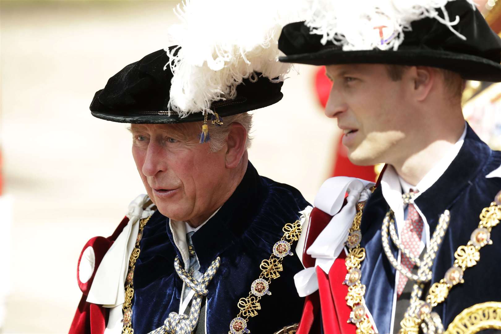 The Prince of Wales is now King and the Duke of Cambridge the heir to the throne (Matt Dunham/PA)