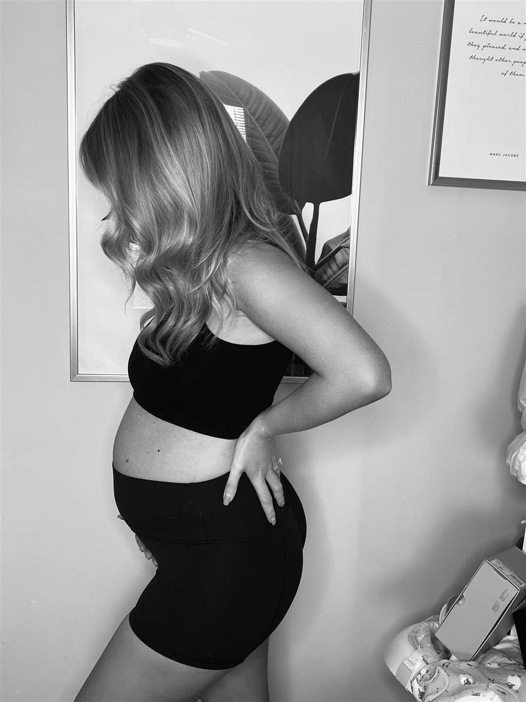 Diane Knox at 20 weeks pregnant.