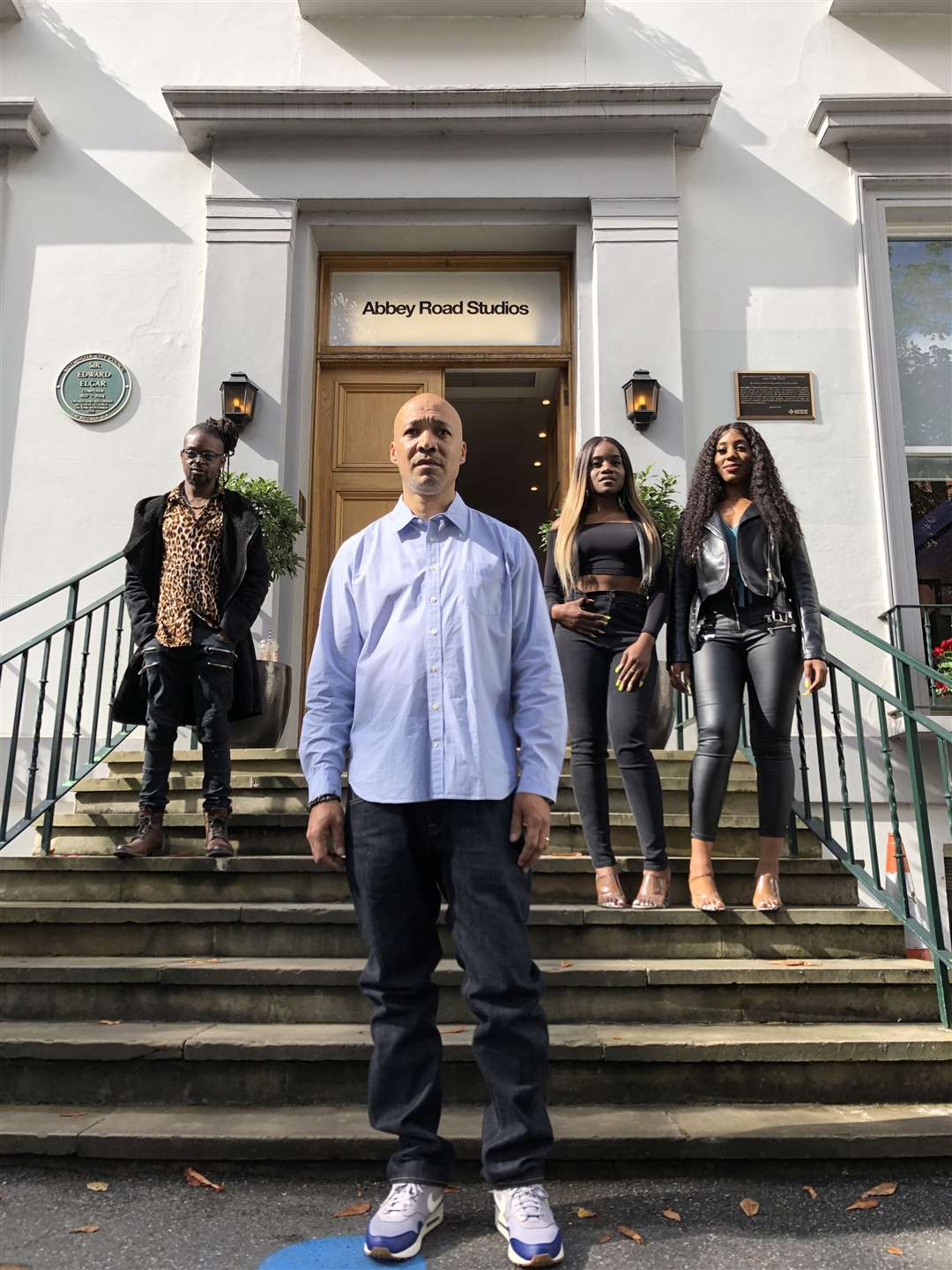 Matthew Phillip, pictured with artists taking part in the 2020 event Don-e (back left) and Sundivas (back right), warned social distancing measures would be ‘devastating’ for the event (Catherine Wylie/PA)