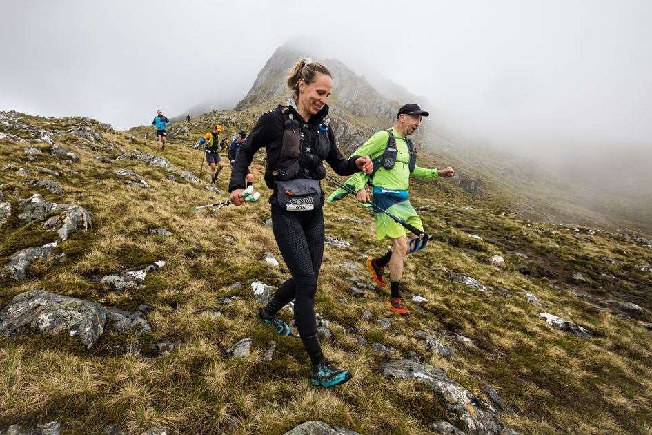 Amy Sutherland and Andrey Prihodko in action during the 2022 Cape Wrath Ultra. Picture: Cape Wrath Ultra/No Limits Photography