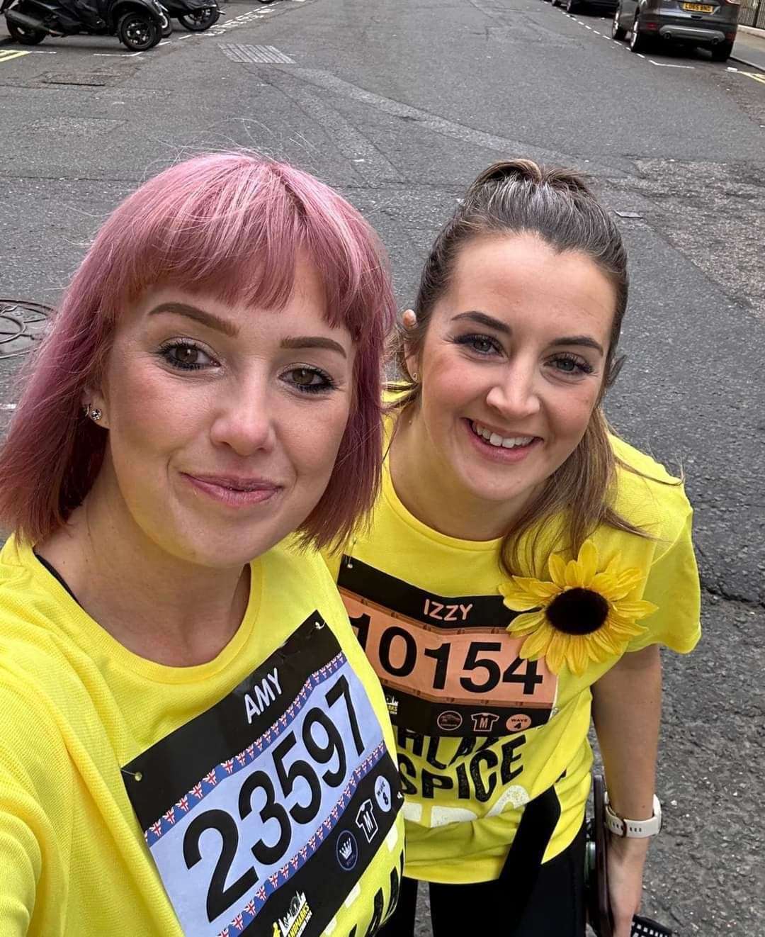 Amy and Izzy ran 13 miles for the Highland Hospice. Picture: Highland Hospice.