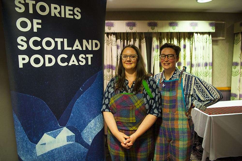 Annie Gilfillan and Jenny Johnstone of the Stories of Scotland Podcast presented their Queer As Folklore event at the Beaufort Hotel. Picture: Andrew Dawson