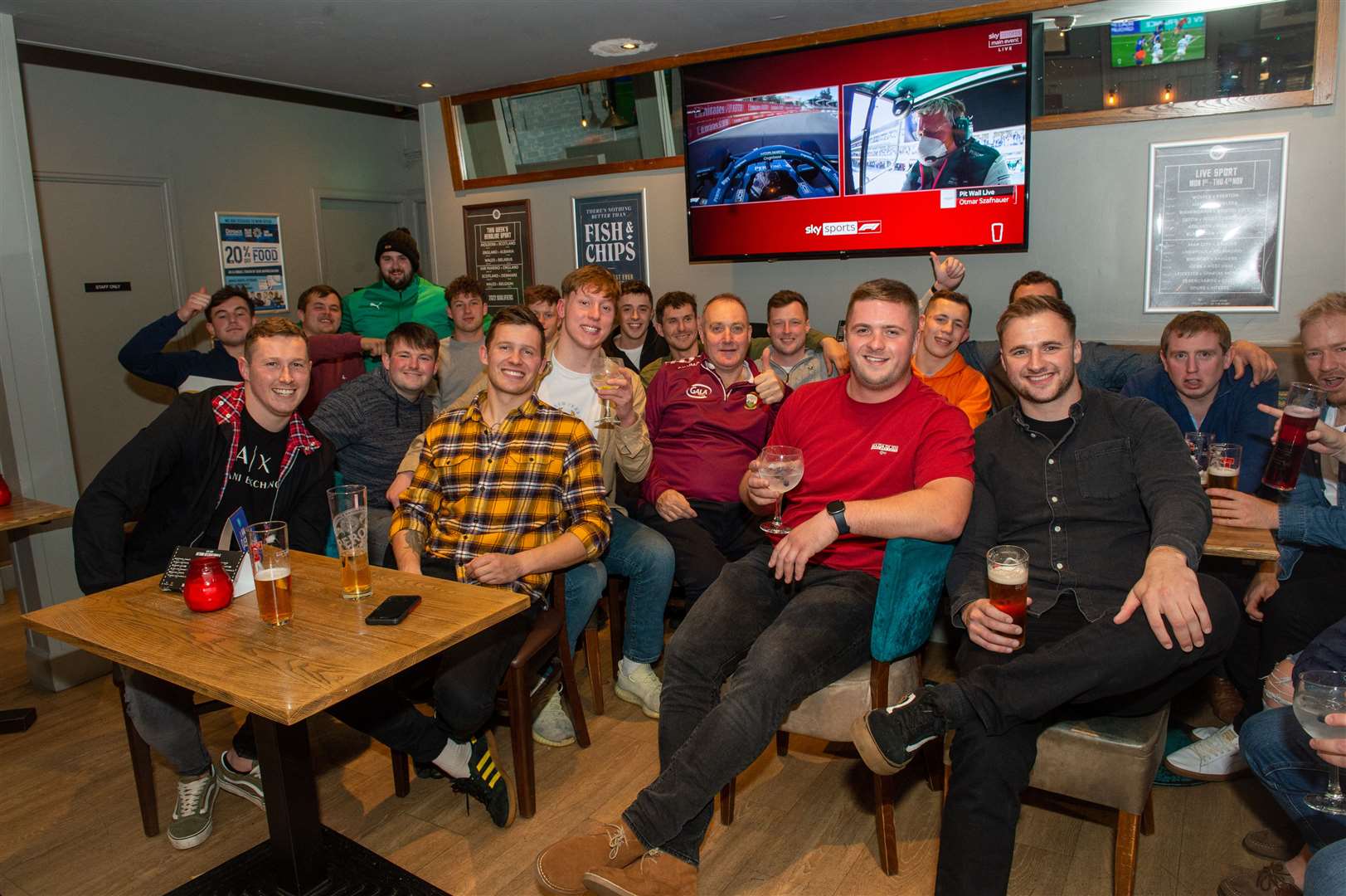 Gala Rugby relax after a Division 1 clash with Highland RFC. Picture: Callum Mackay.